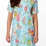 Lilly Pulitzer You Gotta Regatta Camie Sailboat Print Shift Mini Dress Size S Photo 0