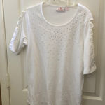 Quacker Factory FINAL MARKDOWN  Decorative Tee (M) Photo 0