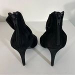 LC Lauren Conrad Muffin Black Faux Suede Ankle Band High Heels Size 8 Photo 9