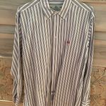 La Martina Blue White Striped Button Down Photo 0
