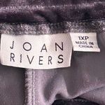 Joan Rivers Joan Rivers Velvet Pull On Pants Gray 1XP Photo 5