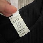 NIKIBIKI NWOT  Ribbed Crossover Cropped Tank Black One Size Photo 2