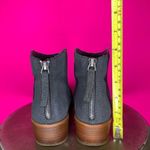 Dolce Vita Tucker Dark Gray Suede Stacked Heel Ankle Boot Sz 7 Photo 3