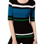 Premise  Multicolor Knit Pullover 3/4 Round neck Top Photo 0