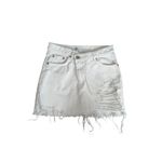 ZARA  Women’s  White Denim Skirt Size Small Photo 6