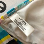 Arizona  Bikini Top Triangle Halter Striped Blue Pink Yellow XL Photo 2