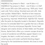 Majorelle  Faye Ribbed Off Shoulder Jumpsuit in Black Size M Photo 14