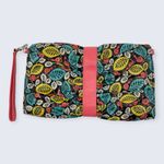 Vera Bradley Frill Happy Snail Floral Leafy Vinyl Concert Clutch Wallet Wristlet Photo 1
