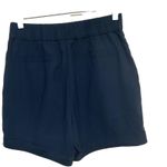 Democracy highrise elasticated waistband side pockets navy women light shorts M Photo 6