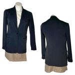Diane Von Furstenberg  Black Blazer Jacket Unstructured Lightweight Size Medium Photo 11