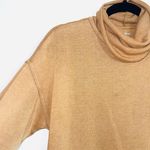 Aerie Mustard Yellow Rib Turtleneck Oversized Pullover Sweatshirt Photo 3