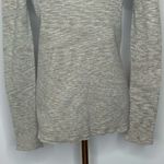 Tibi  Printed Combed Cotton Brown Cream Cotton Sweater Womens Small Photo 5
