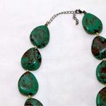 Faux Turquoise Southwestern Lightweight Chunky Pendant Necklace Green Photo 7