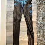 Spanx Brown Faux  Leather Leggings Photo 1