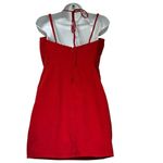 NBD Red Halter Cocktail Mini Dress Size M Sleeveless Party Clubwear Photo 2