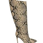 Jennifer Lopez Sparkly Snake Print High Heel Boots Size 8 Photo 2