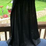 Vanity Fair Womens XL Slip Black Nylon Classic Lace Trim 29” Long Very Good USA Photo 0