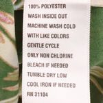 Kaari Blue Anthropologie Floral Tunic Top Green Boho Business Casual Size M Photo 2