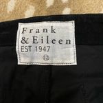 Frank & Eileen  kinsale black corduroy pants women’s size 12 Photo 4