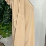 Aerie • lace up oversized hooded pullover sweater Photo 3