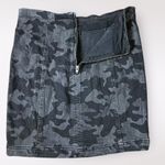 Free People Modern Femme Black Camouflage Mini Skirt Size 4 Black Gray Photo 4