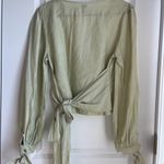 Princess Polly Pastel Green Wrap Top Photo 2