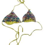 Xhilaration Yw floral fringe triangle bikini top Photo 0