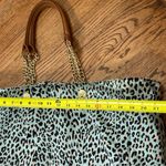 Juicy Couture | Teal Leopard Print Y2k Large Tote Bag Photo 9