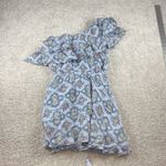 Moon River Moon‎ River One-Shoulder Blue Patterned Dress size XS Photo 4