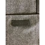 Brooks Brothers Women Purse Herringbone Wool and leather Tote Top handle EUC Photo 9