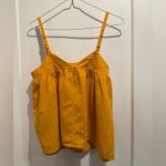 Madewell Mustard Camisole Relaxed Backless Top Size4 Photo 3