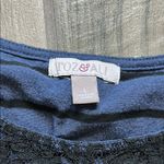 Roz & Ali Black and Blue Cap Sleeve Tee Photo 1