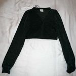 Sky to Moon Cropped Long Sleeve Green Photo 0