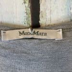 Max Mara Heather Gray Long Sleeve Pocket Tee Photo 1