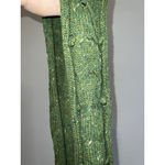 Old Navy Vintage 00s y2k Green Cable Knit Scarf One Size Photo 2