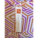 Jude Connally Beth Shift Dress XS Geometric Print Pink Orange White Sleeveless Photo 3