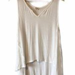 Ten Sixty Sherman White V-Neck High Low Lace Siding Tank Top S Photo 0