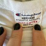 Champion  Heritage White Crop T-Shirt Large Photo 3