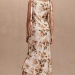 Reformation  Aden 100% Silk Dress in “Bella” floral print cream sleeveless midi Photo 4