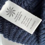 Athleta  Borealis Cowl Neck Sweater Wool Blend Long Sleeve Navy Blue Size XS Photo 8