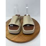 SVEGAN by Alohas Janice Beige Platform Square Toe Slip On Slides Sandals Size 35 Tan Photo 1