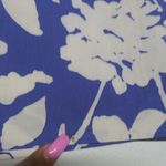 Brooks Brothers ”346” Lined Cotton Blue & White Knee Length Floral Skirt Size 16 Photo 8