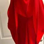 B Darlin B. Darlin Red Sweetheart Neck Off the Shoulder Flare Lined Gauze Dress- M Photo 9