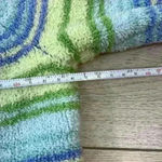 Carolyn Taylor  Blue & Green Striped Turtleneck Sweater Size Large Photo 8