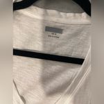 Madewell NWOT  Size S White Cherry  Embroidered Pocket V Neck Cotton Tank Top Photo 8