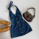 Edikted Halter Denim Dress Photo 0
