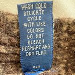 Karen Scott XL Boiled Wool Blend Cardigan Brown Marled Knit 90s Indie Grandpa Photo 10