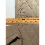 Valerie Bertinelli Quilted Jacket Beige Orange Plaid Lining Pockets Women's S Tan Photo 2