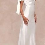 Lulus Eternally Loved White Cutout Satin Off Photo 0