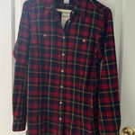 Duluth Trading Company Duluth Trading Co Women’s Free Swingin’ Plaid Flannel Button Down Shirt   Photo 0
